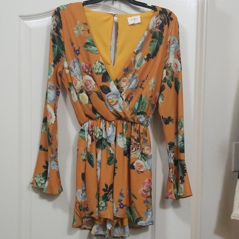 Everly floral romper